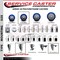 Service Caster 3.5'' Blue Poly Swivel 1-1/4'' Expanding Stem Caster Total Lock Brake SCC-EXTTL20S3514-PPUB-BLUE-114 - alternate 2